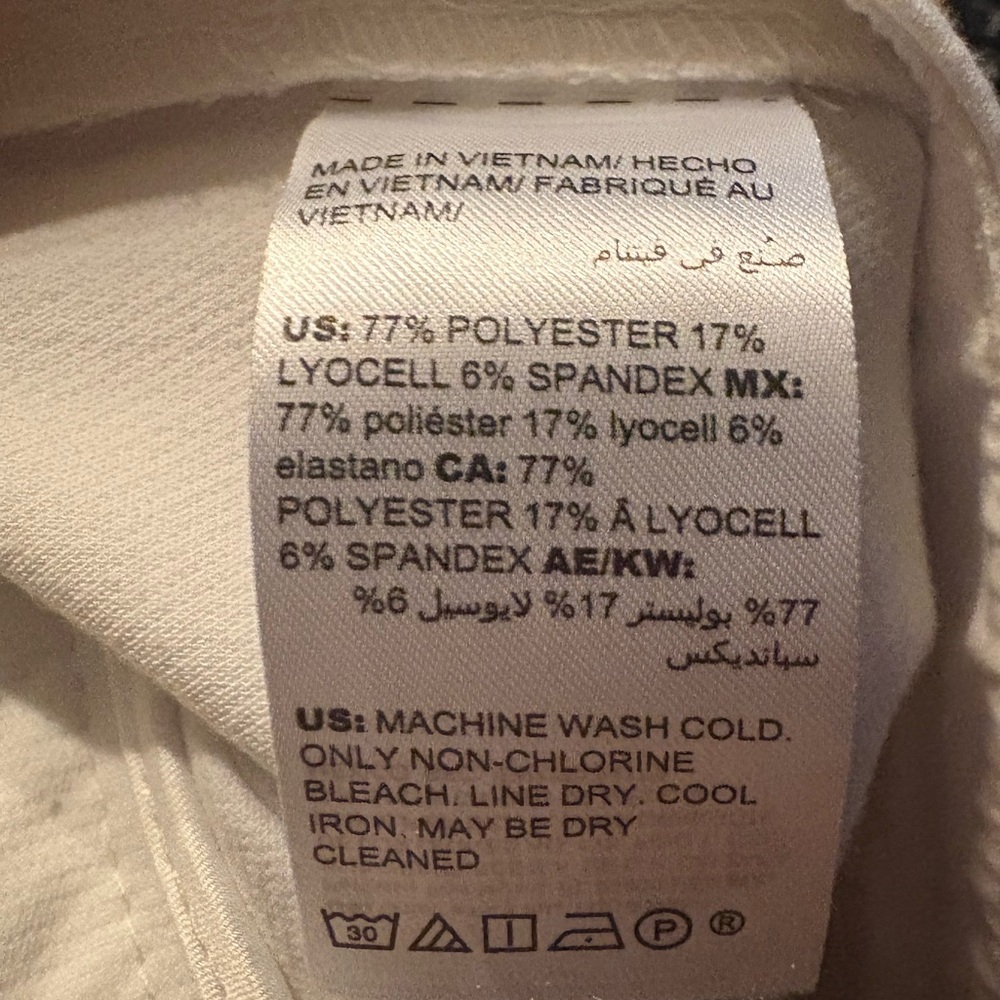NWT Theory White Polyester Blend Jogger Pants Size 2 - Picture 6 of 6